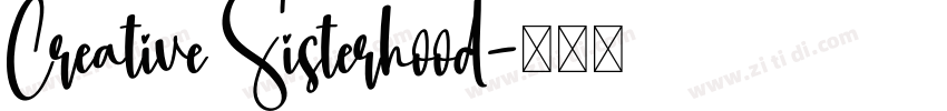 Creative Sisterhood字体转换
